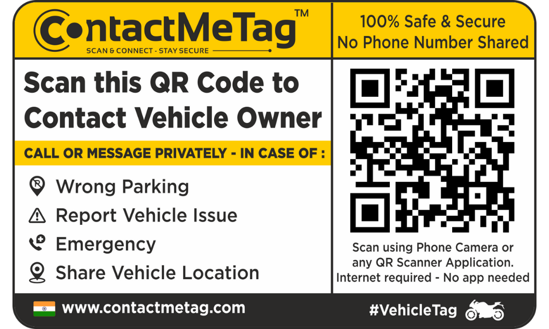 ContactMeTag - For Bike