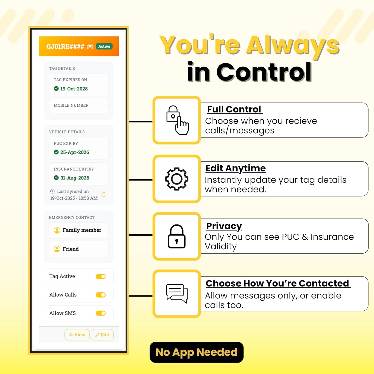 ContactMeTag - For Bike